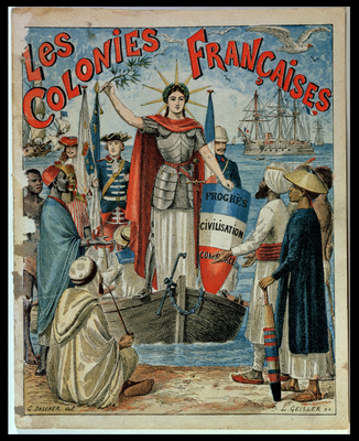 Une representation symbolique de la colonisation francaise